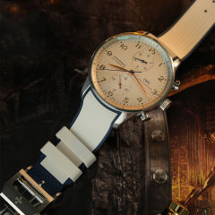 Rubber strap for IWC Portugieser Chronograph 40.9mm IW371446.IW371445.IW371447