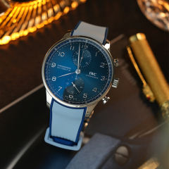 Rubber strap for IWC Portugieser Chronograph 41mm IW371605/606/611/614/617/620