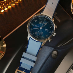 Rubber strap for IWC Portugieser Chronograph 41mm IW371605/606/611/614/617/620