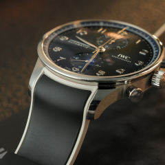 Rubber strap for IWC Portugieser Chronograph 41mm IW371605/606/611/614/617/620