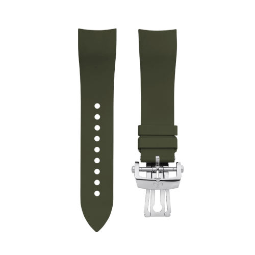 (Curved End) Rubber Strap For Blancpain Fifty Fathoms 5200 43mm