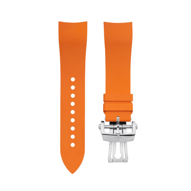 (Curved End) Rubber Strap For Blancpain Fifty Fathoms 5200 43mm