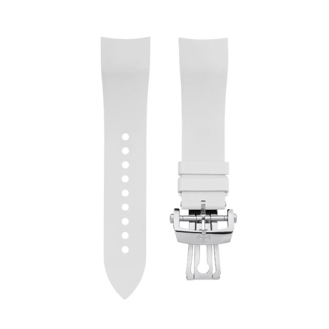 (Curved End) Rubber Strap For Blancpain Fifty Fathoms 5200 43mm