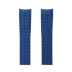 Rubber Strap For Longines HydroConquest 41/43mm Two Tone Without Buckle