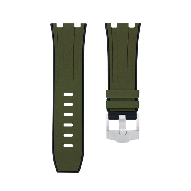 【Two-Tone】Rubber Strap For Royal Oak Offshore Diver 42mm 15710.15703.26703