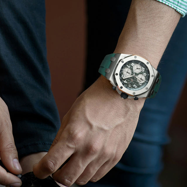 Rubber strap for AP Royal Oak Offshore 42mm Interchangeable strap