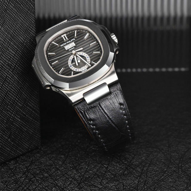 Alligator strap for Patek Philippe Nautilus 5711R, 5712R, 5726A, 5980R