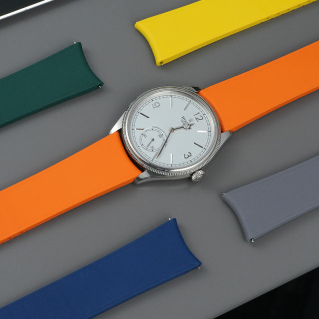 【Curvy Quick release Spring Bar】Universal Rubber Strap For All Watches 18 19 20 21 22 23mm