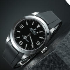 Rubber strap for Rolex Explorer 40mm 224270