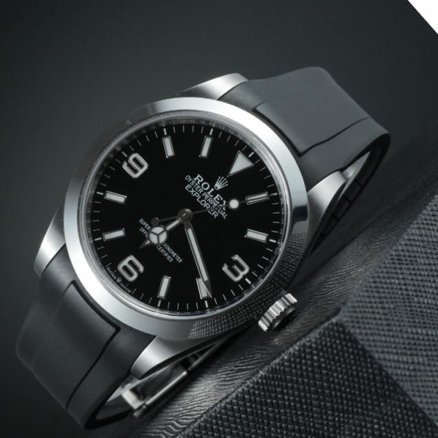 Rubber strap for Rolex Explorer 40mm 224270
