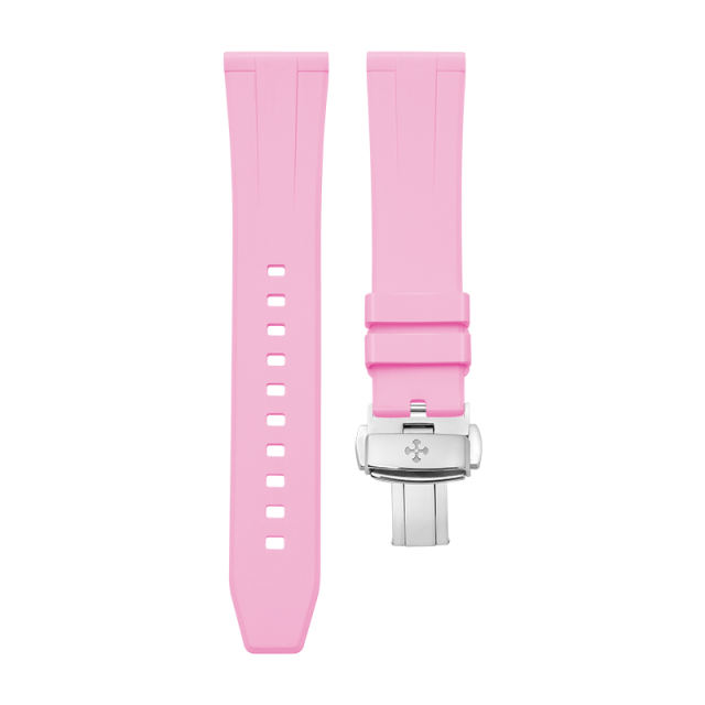【 Shorter Size】All Watches' Classic Rubber Strap with Folding Clasp 18mm 19mm For Woman