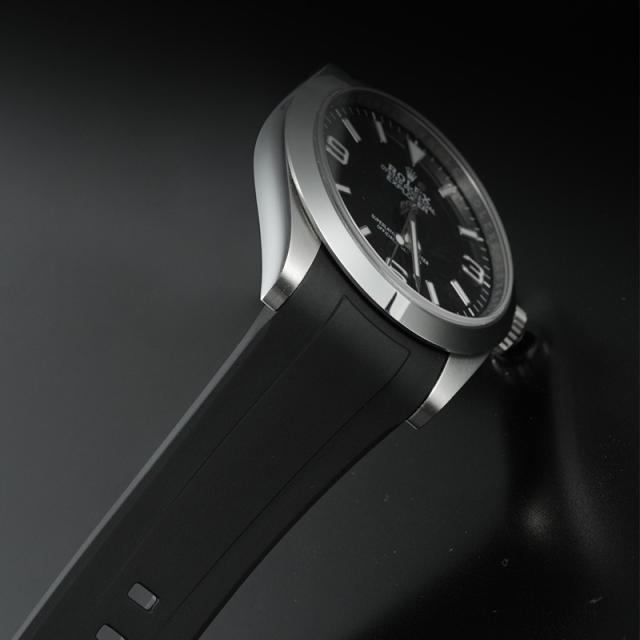 Rubber strap for Rolex Explorer 40mm 224270 Tang Buckle