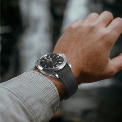 Rubber strap for Rolex Explorer 40mm 224270 Tang Buckle