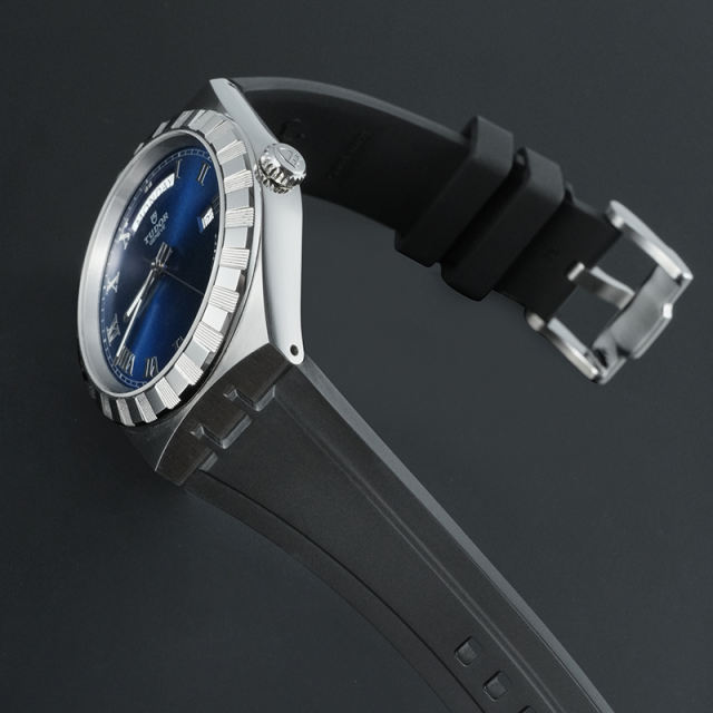 Rubber strap for Tudor Royal M28600 41MM Tang bukle
