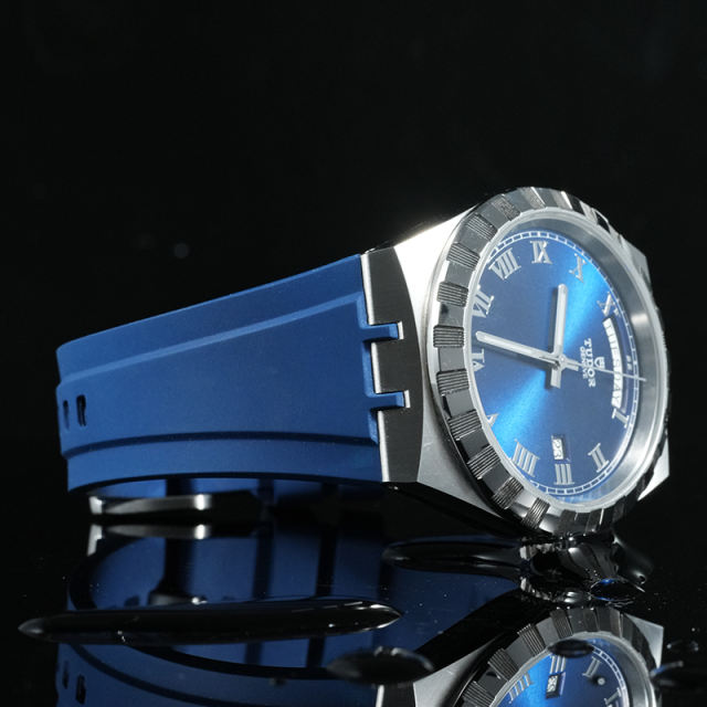 Rubber strap for Tudor Royal M28600 41MM Tang bukle