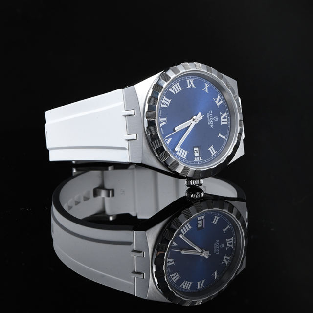 Rubber strap for Tudor Royal M28500 38mm Tang bukle