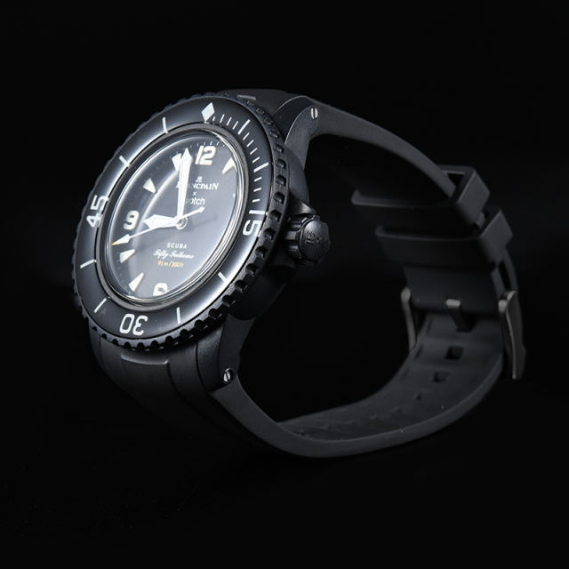 Rubber strap for BlancpainXSwatch 42.3mm