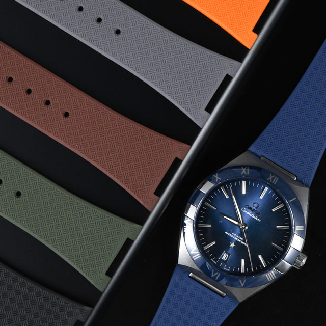 Rubber strap For Omega Constellation 41mm