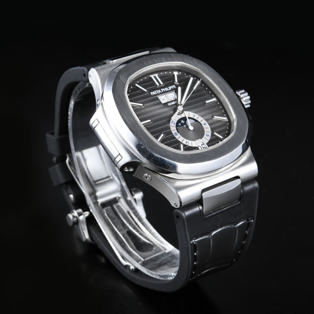 【100% Rubber Strap】Imitated Alligator Lines Rubber Strap For Patek Philippe 5726 BRACELET MODELS INCLUDING ENDLINKS