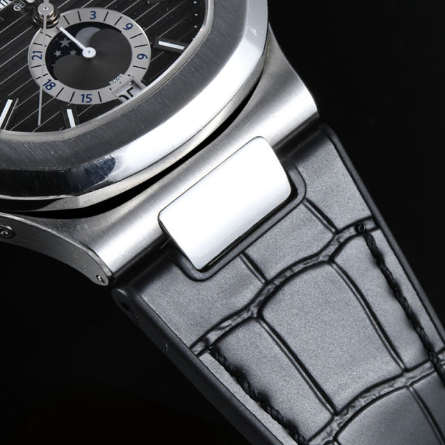 【100% Rubber Strap】Imitated Alligator Lines Rubber Strap For Patek Philippe 5726 BRACELET MODELS INCLUDING ENDLINKS