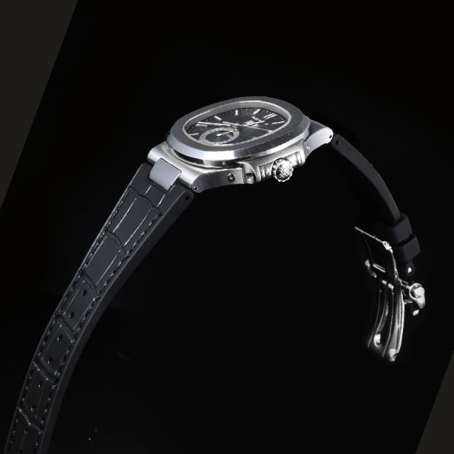 【100% Rubber Strap】Imitated Alligator Lines Rubber Strap For Patek Philippe 5726 BRACELET MODELS INCLUDING ENDLINKS