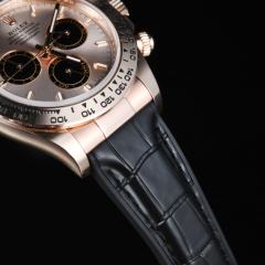 Rubber strap for Rolex daytona 126505 with 18k RG endlink and rubber strap