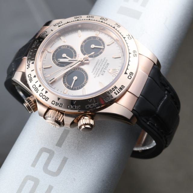 Rubber strap for Rolex daytona 126505 with 18k RG endlink and rubber strap