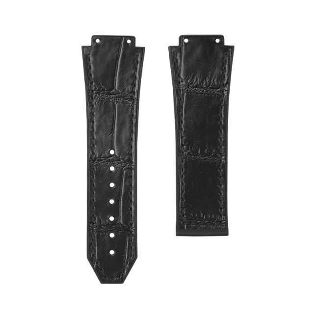 Alligator/ Rubber strap for Hublot Classic Fusion Chronograph TItanium 44mm 525