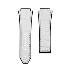 Alligator/ Rubber strap for Hublot Classic Fusion Chronograph TItanium 44mm 525