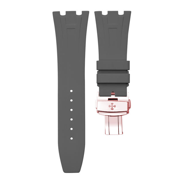 Rubber Strap For AP Royal Oak 37mm ref.15450 Rose gold bracelet model
