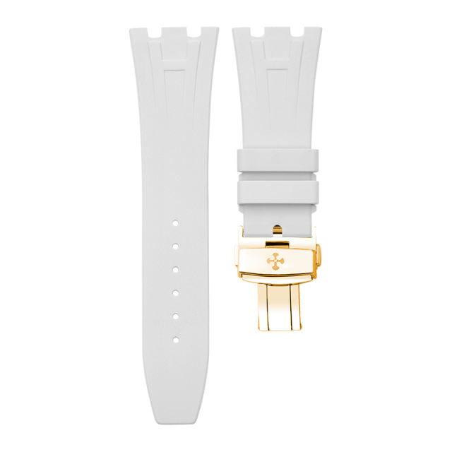 Rubber Strap For AP Royal Oak 37mm ref.15450 Yellow gold bracelet model