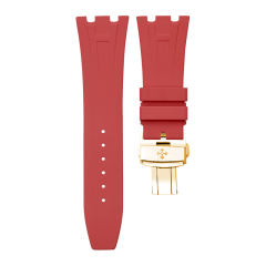 Rubber Strap For AP Royal Oak 37mm ref.15450 Yellow gold bracelet model