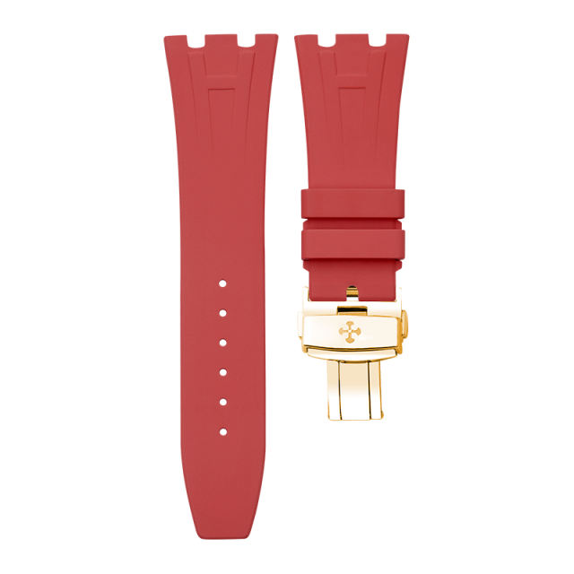 Rubber Strap For AP Royal Oak 37mm ref.15450 Yellow gold bracelet model