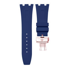 Rubber Strap For AP Royal Oak 37mm ref.15450 Rose gold bracelet model