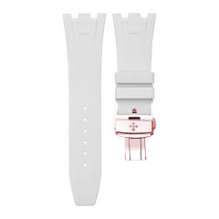 Rubber Strap For AP Royal Oak 37mm ref.15450 Rose gold bracelet model
