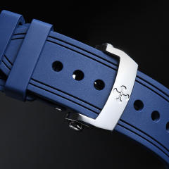 (Curved End) Rubber strap for Blancpain Fifty Fathoms 5200 43mm
