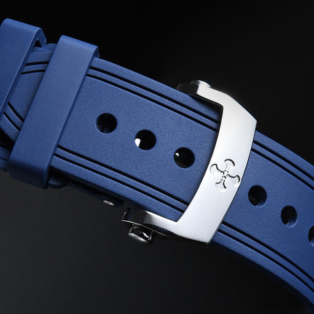 (Curved End) Rubber strap for Blancpain Fifty Fathoms 5200 43mm