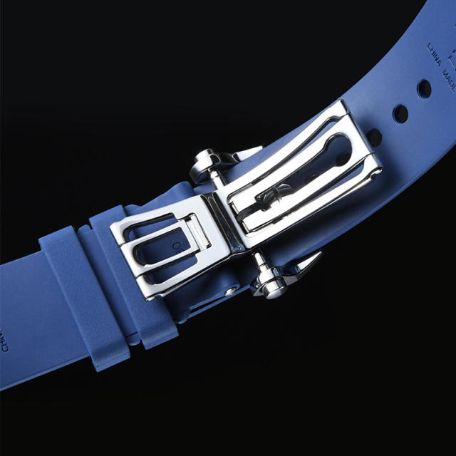 (Curved End) Rubber strap for Blancpain Fifty Fathoms 5200 43mm