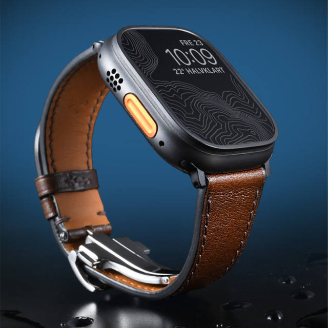 Vagenari Leather strap for Apple watch 44/45/49mm