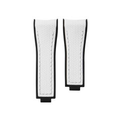 Grid Pattern Rubber Strap For Rolex Submariner 41mm 126618