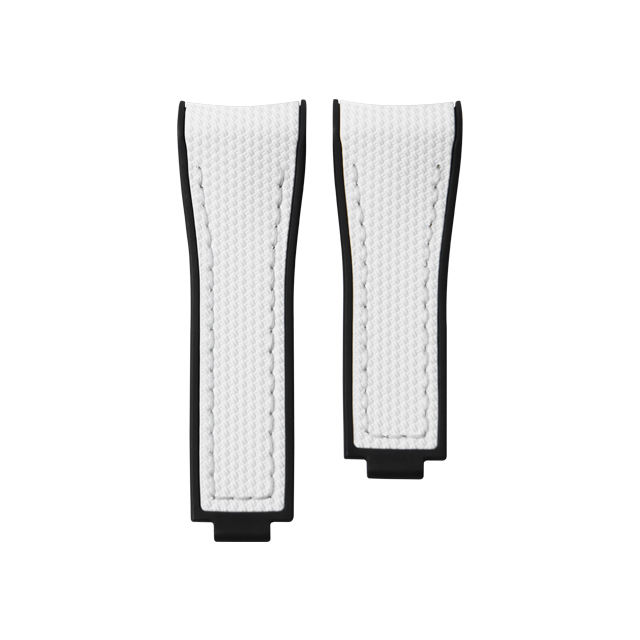 Grid Pattern Rubber Strap For Rolex Submariner 41mm 126618