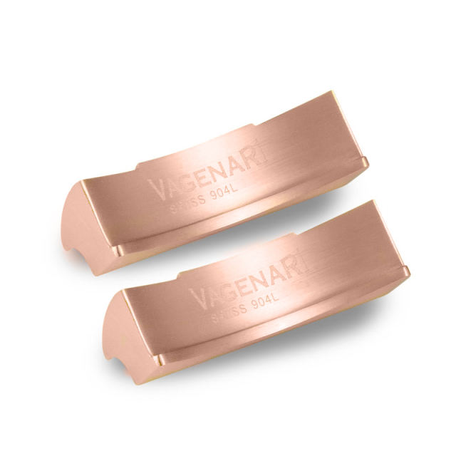 【Oysterflex Rubber Strap + Endlinks】 for GMT 126715 Full RG with 18K RG Wrapped endlink