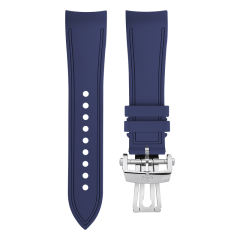 (Curved End) Rubber strap for Blancpain Fifty Fathoms 5000 43mm