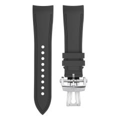 (Curved End) Rubber strap for Blancpain Fifty Fathoms 5000 43mm