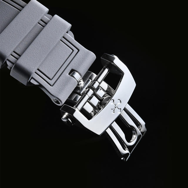(Curved End) Rubber strap for Blancpain Fifty Fathoms 5000 43mm