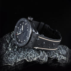(Curved End) Rubber strap for Blancpain Fifty Fathoms 5000 43mm