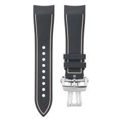 (Curved End) Rubber strap for Blancpain Fifty Fathoms 5000 43mm