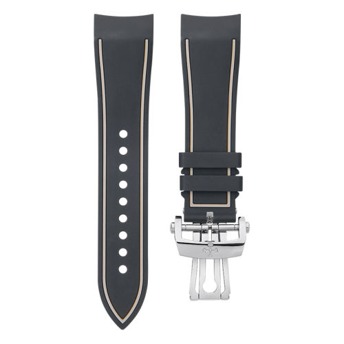 (Curved End) Rubber strap for Blancpain Fifty Fathoms 5000 43mm