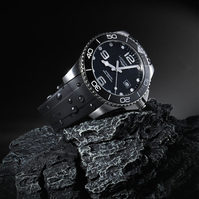 【two-color mold】Rubber Strap For Longines HydroConquest 41/43mm