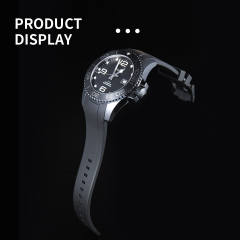 Rubber Strap For Longines HydroConquest 43mm Ceramic casing L3.784.4.56.9